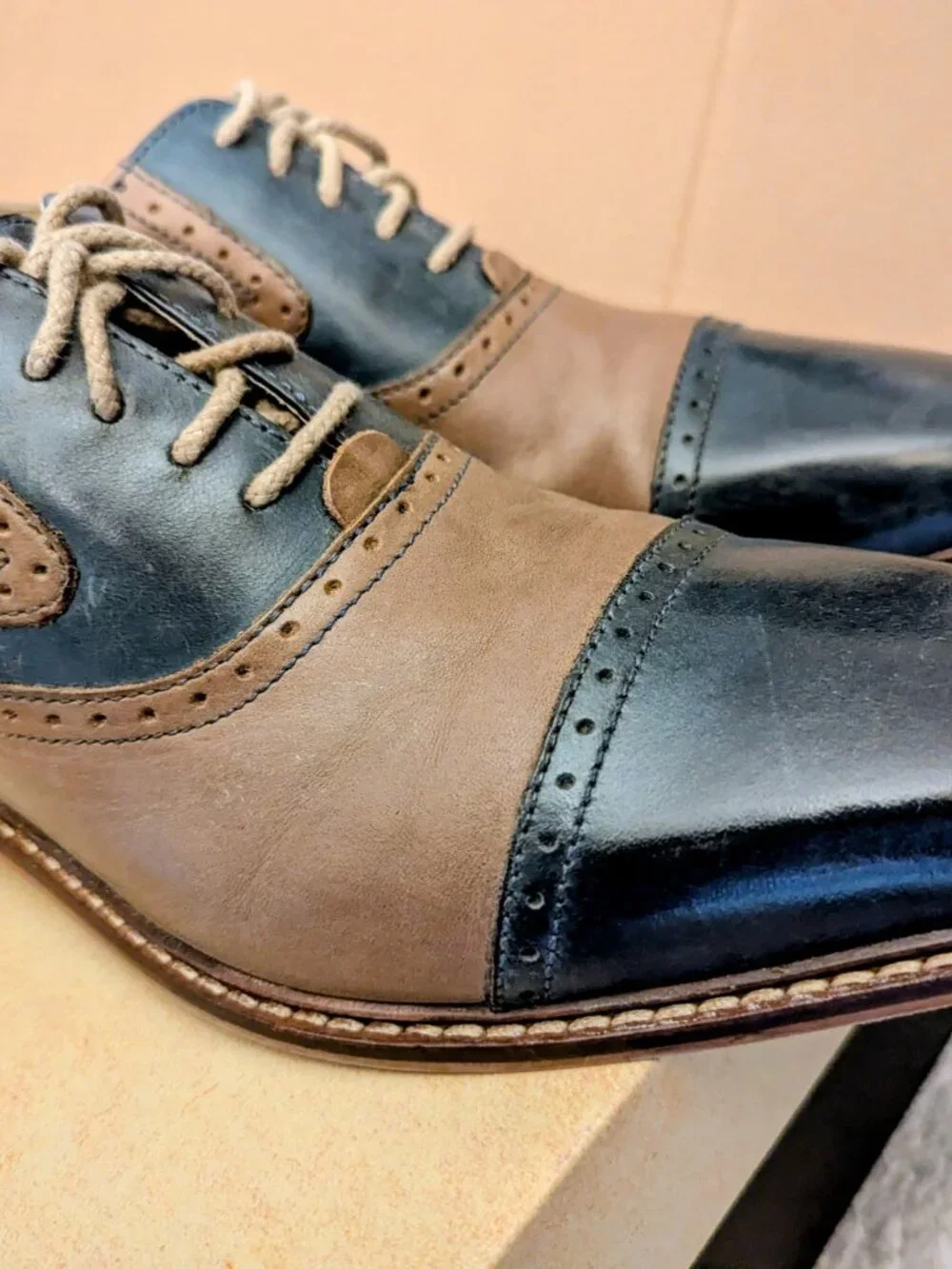Gergio Brutini Men's Two Tone Shoes Size 11